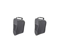 Bolsa de zapatos de golf con cremallera para deportes, hombres, mujeres, senderismo, Juego de 2 (negro), 33 cmx15 cmx22 cm