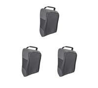 Bolsa de zapatos de golf con cremallera para deportes, hombres, mujeres, senderismo, Juego de 3 (negro), 33 cmx15 cmx22 cm