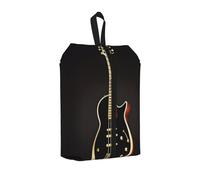 Bolsa de zapatos de guitarra negra para viajes, impermeable, organizador de zapatos para maleta, bolsa de almacenamiento 3 en 1 para entrenadores de gimnasio
