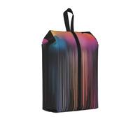 Bolsa de zapatos de lluvia colorida arcoíris para viajes, organizador de zapatos impermeable para maleta, bolsa de almacenamiento 3 en 1 para entrenadores de gimnasio