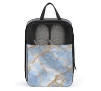 Bolsa de zapatos de mármol de lujo color dorado pastel para viajes, uso diario, bolsa de almacenamiento antipolvo para zapatos de golf