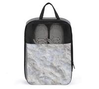 Bolsa de zapatos de mármol de lujo de color plateado para viajes, uso diario, bolsa de almacenamiento antipolvo para zapatos de golf