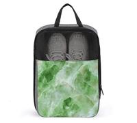 Bolsa de zapatos de mármol de lujo de color verde neón para viajes, uso diario, bolsa de almacenamiento antipolvo para zapatos de golf