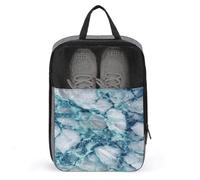 Bolsa de zapatos de mármol de lujo para viajes, uso diario, antipolvo, bolsa de almacenamiento para zapatos de golf