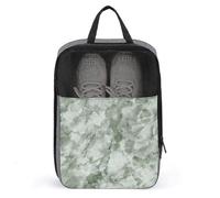 Bolsa de zapatos de mármol verde oscuro de lujo para viajes, uso diario, bolsa de almacenamiento antipolvo para zapatos de golf
