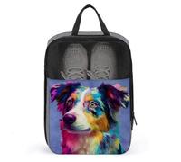 Bolsa de zapatos de perro pastor australiano para viajes, uso diario, bolsa de almacenamiento antipolvo para zapatos de golf
