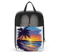 Bolsa de zapatos de playa, puesta de sol para viajes, uso diario, bolsa de almacenamiento antipolvo para zapatos de golf