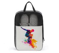 Bolsa de zapatos de skate Street Art para viajes, uso diario, bolsa de almacenamiento antipolvo para zapatos de golf