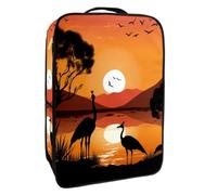 Bolsa de Zapatos de Viaje,Bolsa de Zapatos de Almacenamiento Organizador portátil Impermeable,Australia Atardecer Canguro Avestruz
