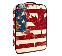 Bolsa de Zapatos de Viaje,Bolsa de Zapatos de Almacenamiento Organizador portátil Impermeable,Canadá Bandera de los Estados Unidos