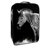 Bolsa de Zapatos de Viaje,Bolsa de Zapatos de Almacenamiento Organizador portátil Impermeable,Paseo Blanco Negro Cebra