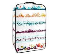 Bolsa de Zapatos de Viaje,Bolsa de Zapatos de Almacenamiento Organizador portátil Impermeable,Rayas de Frutas Estilo Boho