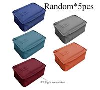 Bolsa de zapatos de viaje plegable de color aleatorio, estuche portátil para zapatos para viajes a , organizador de almacenamiento compacto para calzado