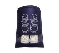 Bolsa de Zapatos de Viaje Transparente, Bolsas for Guardar Zapatos no Tejidas 20 Piezas Multicolor L/M(Dark Blue,Large)
