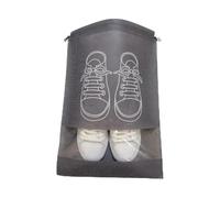 Bolsa de Zapatos de Viaje Transparente, Paquete de 20 Bolsas de Zapatos de PE for Colgar, portátiles, Impermeables, Multicolores, tamaños múltiples(Dark Gray,27x36cm)