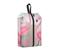 Bolsa de zapatos Love Flamingo para viajes, impermeable, organizador de zapatos para maleta, bolsa de almacenamiento 3 en 1 para entrenadores de gimnasio