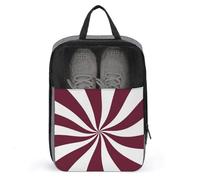 Bolsa de zapatos minimalista con patrón de remolino de caramelo para viajes, uso diario, bolsa de almacenamiento antipolvo para zapatos de golf