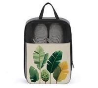 Bolsa de zapatos simple con hojas de plátano para viajes, uso diario, bolsa de almacenamiento antipolvo para zapatos de golf
