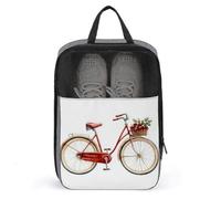 Bolsa de zapatos vintage de acuarela para bicicleta, para viajes, uso diario, antipolvo