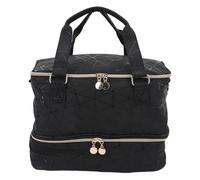 Bolsa del Organizador de Esmalte de Uñas de Doble Capa, Contiene 40 Botellas PU PU Nail Polish Case con Correa para Equipaje, para Maquillaje, Artículos de Tocador
