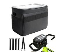 Bolsa Delantera Para Bicicleta Organizador Impermeable Con Cremallera Para | Bolsa de Manillar para Bici de Carretera para Viajes Rutas Excursiones Ciclismo Senderismo Hombres Mujeres