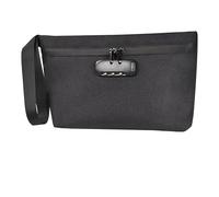 Bolsa densa a prueba de bloqueo, bolsa de viaje inmune a desgarros con código de 3 números para almacenamiento de posesiones, rudimentos, impermeable, contra olores, bolsa