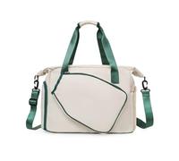 Bolsa Deporte Bolsa de Viaje de Gran Capacidad for Deportes, Bolsa de Gimnasio con Compartimento for Zapatos, Correa Ajustable for Mujeres y Hombres(Weiß)