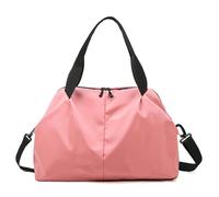 Bolsa Deporte Large Capacity Gym Bag Women's Swimming Yoga Fitness Tote Sports Shoulder Messenger Bags Dry Wet Travel Duffle Weekend Handbags(Pink)