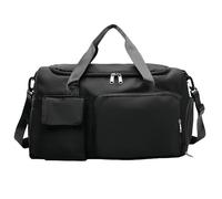 Bolsa Deporte Mujer con Compartimentos, Bolsa de Viaje, Grande de Fin de Semana, Bolsa Travel Duffel para Deportes,Natación,Yoga y Viajes (Negro)