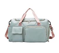 Bolsa Deporte Mujer con Compartimentos, Bolsa de Viaje, Grande de Fin de Semana, Bolsa Travel Duffel para Deportes,Natación,Yoga y Viajes (Verde)