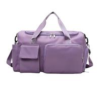 Bolsa Deporte Mujer con Compartimentos, Bolsa de Viaje, Grande de Fin de Semana, Bolsa Travel Duffel para Deportes,Natación,Yoga y Viajes (Morado)