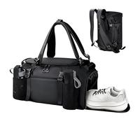 Bolsa Deportiva, Bolso De Viaje Con Compartimento Seco Y Mojado Para Viajes De Noche, Mochila Deportiva para Gimnasio, Para Estancia Nocturna Yoga Hospital Fitness Entrenamiento Boxeo Pilates Ropa Zap