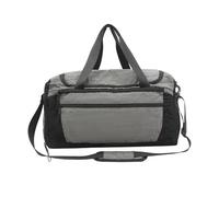 Bolsa deportiva compacta resistente al agua, bolsa de hombro informal para gimnasio, entrenamientos, escapadas, compartimentos de almacenamiento organizados, bolsas de viaje ligeras, Gray, Mass Beauty