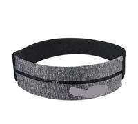 Bolsa Deportiva con Cintura elástica Reflectante, Bolsillo Doble Cremallera, for Correr, Gimnasio, Yoga, riñonera for teléfono para Walking, Deporte(Light Grey)