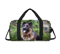 Bolsa deportiva con compartimento para zapatos, diseño de perro pastor alemán, bolsa de fin de semana, para viajes, gimnasio, organizador de equipaje para mujeres, hombres, niños y niñas
