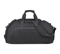Bolsa deportiva con compartimento para zapatos para hombre, repelente al agua, solución de fitness y viaje, como lo muestra la imagen, negro