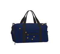 Bolsa deportiva con diseño de bandera de Alaska para fin de semana con compartimento para zapatos