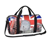 Bolsa deportiva con diseño de bandera del Reino Unido, bolsa de lona para fin de semana, bolsa de viaje, gimnasio, equipaje, bolsa de lona para niños, niñas, niños, mujeres y hombres