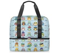 Bolsa deportiva con diseño de búhos para mujeres, hombres, niños y niñas, 21 L, para fin de semana, para viajes, gimnasio, yoga, color, Big, Organizador de bolsas