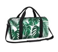Bolsa deportiva con diseño de hojas de palmera tropical, para fin de semana, para la noche, para viajes, gimnasio, equipaje, para niños, niñas, niños, mujeres y hombres