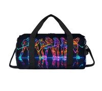 Bolsa deportiva con diseño de jugador de hockey con compartimento para zapatos, bolsas de fin de semana, viajes, gimnasio, organizador de equipaje para mujeres, hombres, niños y niñas
