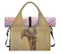 Bolsa deportiva con estampado de búhos para mujeres y hombres, bolsa de fin de semana con compartimento para zapatos, bolsa de hombro para yoga, gimnasio, viajes, color, L, Organizador de bolsas