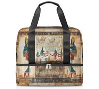 Bolsa deportiva con estampado del antiguo Egipto para mujeres, hombres, niños y niñas, 21 L, para fin de semana, para viajes, gimnasio, yoga, color, Big, Organizador de bolsas