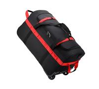 Bolsa Deportiva con Ruedas Bolsa de Lona Resistente con Ruedas, Plegable, Impermeable, Correa Hombro Ajustable y Bolsillos for Viajes Gimnasio(Red)