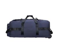 Bolsa Deportiva con Ruedas Bolsa de Viaje Plegable con Ruedas for Exteriores, Camping, Senderismo, Coche, Bolsas Lona, Equipaje, Bolso Mano, Mochila Grande for Deporte y Fitness(Blue)