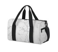 Bolsa deportiva con textura de mármol blanco para fin de semana, bolsa de viaje, gimnasio, bolsa de lona para niños, niñas, niños, mujeres y hombres