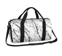 Bolsa deportiva con textura de mármol blanco, para fin de semana, de noche, informal, para viajes, gimnasio, equipaje, para niños, niñas, niños, mujeres y hombres