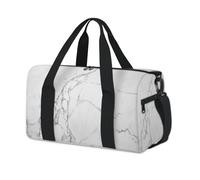 Bolsa deportiva con textura de mármol blanco, para fin de semana, para la noche, para viajes, gimnasio, para niños, niñas, niños, mujeres y hombres