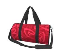 Bolsa deportiva de 45 x 23 x 23 cm, color negro, fina, para perros y mujeres, Corazón rojo, Talla única