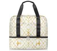 Bolsa deportiva de arte geométrico para mujeres, hombres, niños y niñas, 21 L, bolsa de fin de semana, bolsa de viaje separada para viajes, gimnasio, yoga, color, Big, Organizador de bolsas